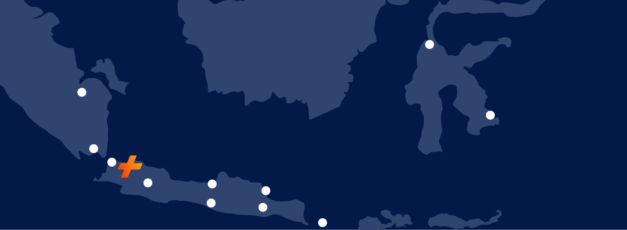 Map of PCP offices from Palembang to Kendari